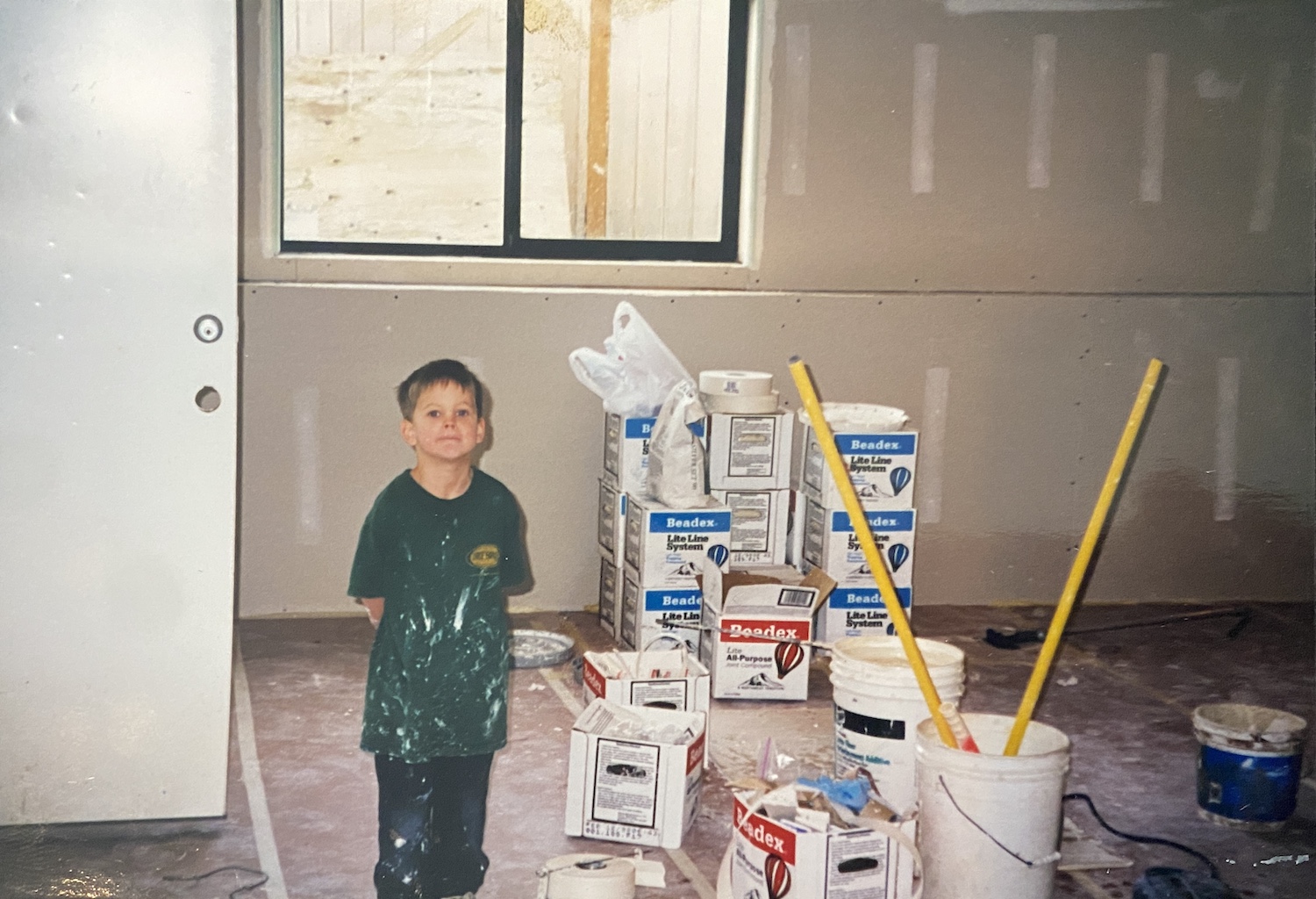 Young Eric on a job site