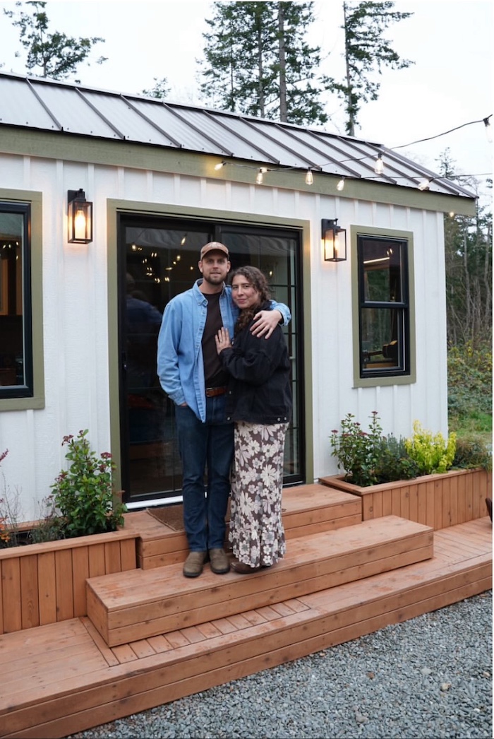 Tiny house Eric and Olivia built